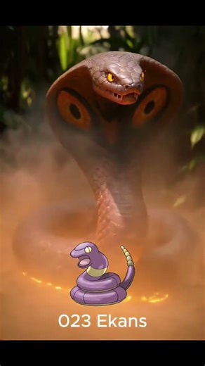 #023 - Linha evolutiva da Ekans | (Ekans Evolution Line) - Pokémon na vida real!