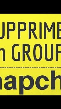 Delete a Snapchat group, how to leave and delete a group on Snap