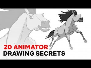 2D Animator Shows How to Draw a Horse - Spirit Stallion of the Cimarron