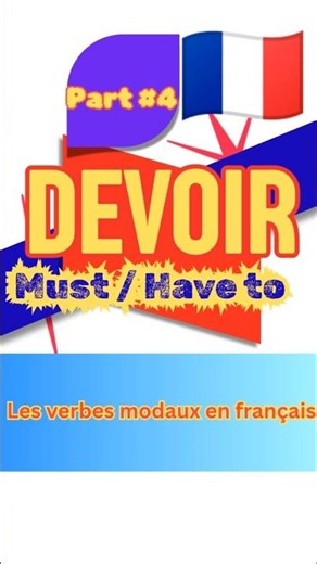 Les madoux verbes en français Devoir How to learn French #shorts french for beginners A1 - A2