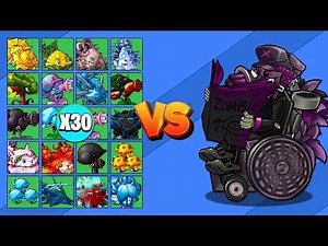 Supreme Professor D vs All Plants x30 | PvZ Fusion