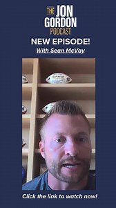 1.6K views | Don't miss out on the latest episode of the Jon Gordon podcast featuring Sean McVay, Head Coach of the Los Angeles Rams! https://positiveuniversity.com/episode/sean-mcvay-2024/ | Jon Gordon | Facebook