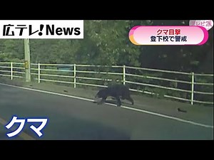 【クマ出没】呉市が注意呼びかけ