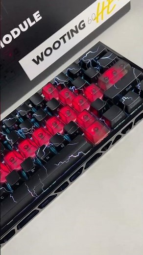 Fully modded! Wooting 60HE V2!#mechanicalkeyboard #gamingkeyboard #gamingsetup #gamers #keyboard