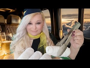 ASMR Luxury FLIGHT ATTENDANT ROLE-PLAY Soft Spoken asmr Experience !!!✈️