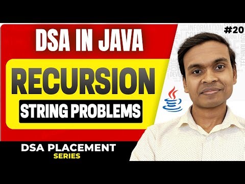 Recursion with Strings in Java | Palindrome & Anagram | DSA in Java Full Course #20