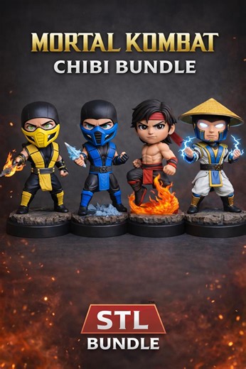 MK Chibi STL Bundle – 4 Character STL Files for 3D Printing - Etsy UK