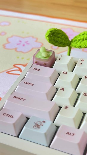 Sparkle Sprout Artisan Keycap - Addictive and Colorful Keyboard Accessory