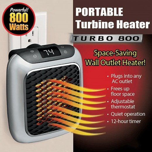  Stay Warm the Smart Way — Right from Your Wall Outlet! Meet the Turbo 800 Heater — the compact plug-in heater that warms any room in minutes. No cords. No bulky devices. Just instant heat with an adjustable thermostat, quiet operation, and a 12-hour timer. Perfect for bedrooms, offices, and cold corners of your home. Small size. Big warmth. #MiniHeater #TurboHeater #WinterEssentials #StayWarm #HomeComfort #SpaceSavingHeater #PlugInHeater | Cherie-Lynne Robb | Facebook
