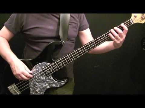 How To Play Bass Guitar To Money For Nothing - Dire Straits - Beginners Bass Lesson