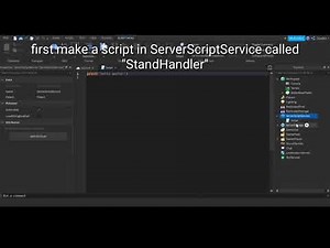 How to make a stand ep 1 in Roblox Studio