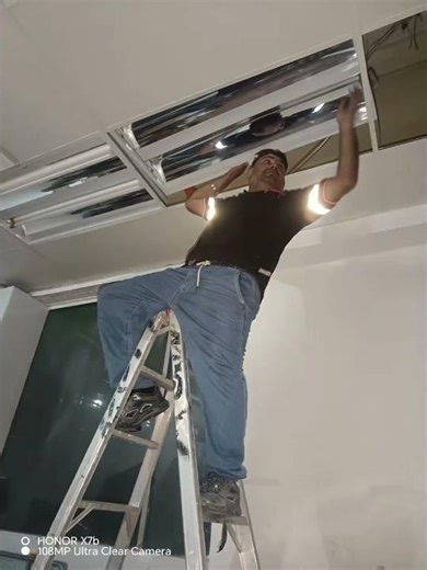 Electrical M&E works and Install Top Mirror with 32w Led Tube🧑‍🔧
