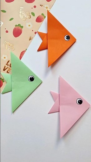 origami easy fish 🐟| cute papercraft for kids🌟