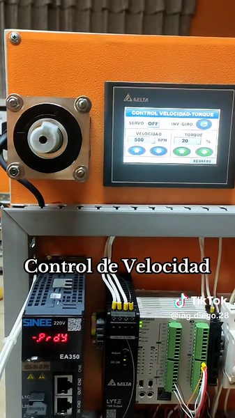 Control de Velocidad y Torque en Servomotor con PLC y HMI Delta