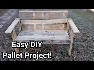 Build a Bench Out Of Pallets at Home!