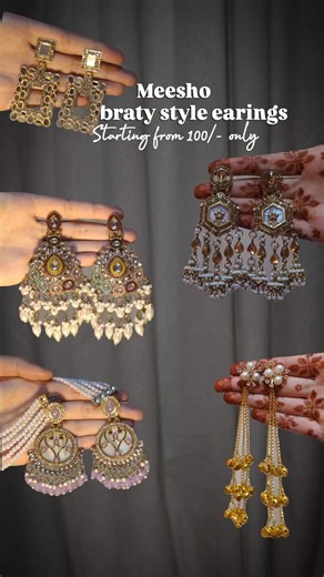 meesho celebrity style earings starting from rs 100 only #meesho #shorts #ytshorts #earings #trend
