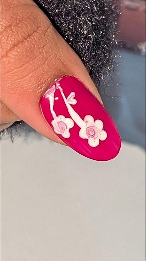 beautiful pink and white nail art tutorial #nailgelart #nailart #nails