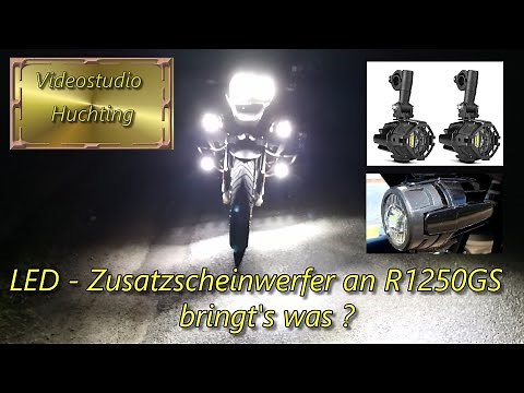 LED Zusatzscheinwerfer an BMW R1250 GS