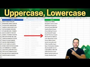 Capitalize First Letter, Uppercase, Lowercase... Capitalize Texts in Excel