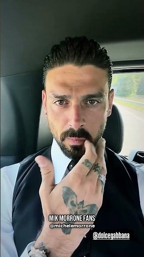 Michele Morrone going to D&G Fashion Show 🖤