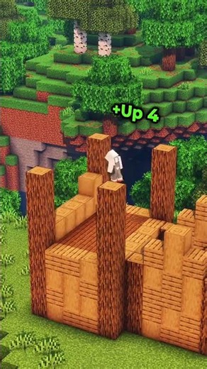 分享我在我的世界裡建的生存小屋～ 創意建築 #我的世界 #我的世界 #minecraft
