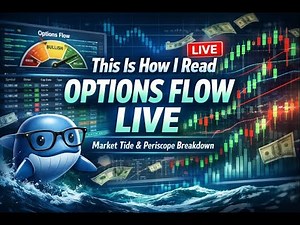This Is How I Read Options Flow Live | Market Tide & Periscope Breakdown
