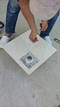 Smart Trick to Create the Perfect Tile Slope — No More Water Stuck! 💧🧱