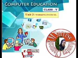 CBSE || Class-5 Computer || Chapter-3 || Working In MS-Excel ||