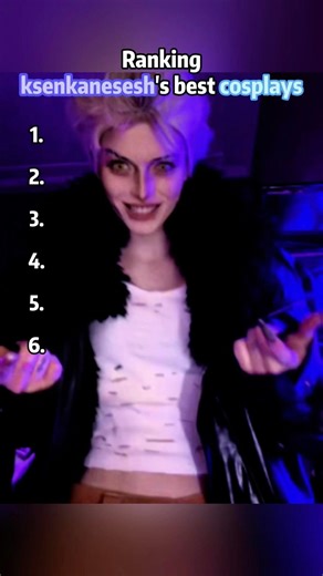 Ranking ksenkanesesh's best cosplays with over 1 million likes #shorts #short #funny #cosplay