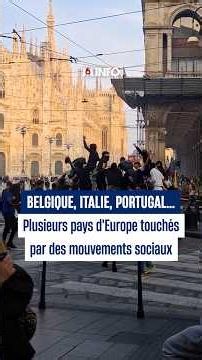 Plusieurs pays d'Europe touchés par des mouvements sociaux