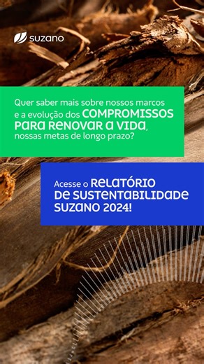 Suzano on Instagram: "Nosso Relatório de Sustentabilidade 2024 está no ar! Confira como trabalhamos, todos os dias, para plantar um futuro melhor para as pessoas e para o planeta! O documento apresenta os principais destaques de nossas iniciativas socioambientais e de governança, além dos avanços em nossas metas de longo prazo. Acesse o link da bio para conferir o relatório completo! #NósPlantamosOFuturo"