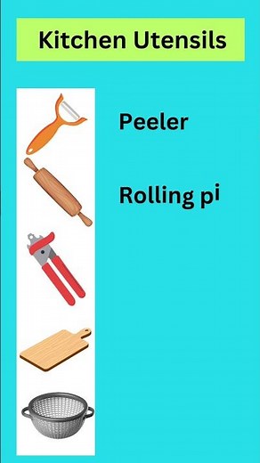 Kitchen Utensils - English Vocabulary