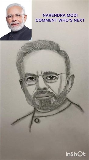 Drawing Narendra Modi sketch | #drawing #shorts