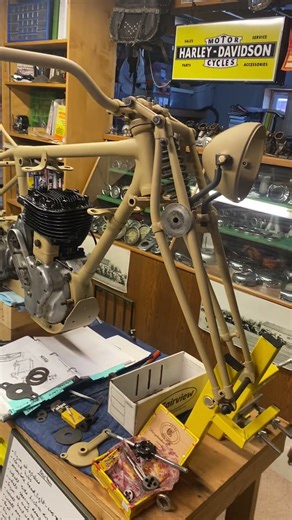 1940 Norton 16H WW2 War Department model restoration