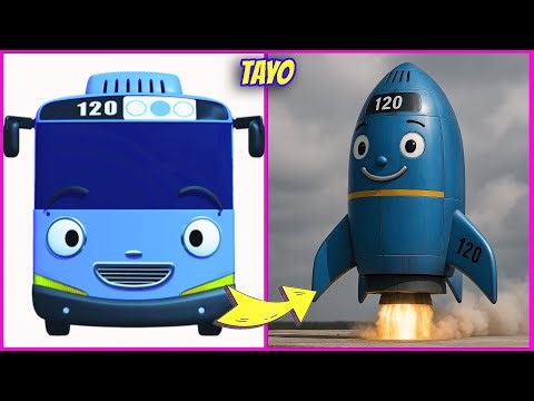 🚍😯Tayo the Little Bus Characters as Rocket – What Would They Look Like? | Tayo, Gani, Rogi, Lani