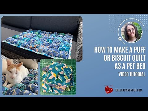 How to make a biscuit quilt for your pet video tutorial