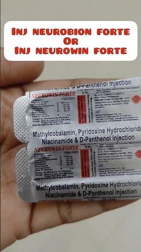 Injection Neurobion forte / Injection Neurowin forte#Vitamin B12 injection