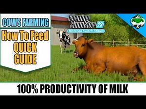 Feed Cows Get 100% Productivity FS23 Mobile | Nintendo switch