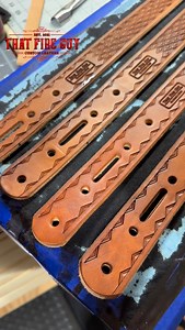 Over 1,000 diamonds 🤯 Hand tooled custom leather belts made using the finest leathers from @hermannoakleather #leather #handmade #leathercraft #fashion #style #reels #belt #craftmanship #fyp | That Fire Guy Leatherworks