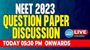 NEET 2023 | Question Paper Discussion | LIVE | 7 May 2023 | 5.30 pm Onwards 🔔🔔🔔 NEET 2023 QUESTION PAPER LIVE DISCUSSION 🔔🔔🔔 For the NEET 2023 candidates, we have scheduled a Live Question Paper Discussion after the exam today from 5:30 onwards. This will be an authentic question paper discussion session handled by our expert teachers. Question paper discussion will be helpful for the candidates to evaluate their performance in the exam and to ensure that the answers were written right. So