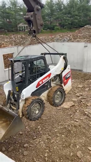 One of the Sandyhollowboyz hard at work #working #bobcat #excavation #skidsteers #dirtwork