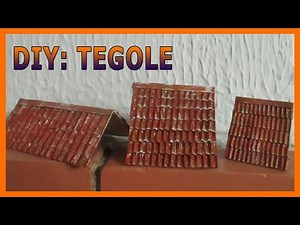 TEGOLE REALISTICHE PER MODELLISMO: TUTORIAL FAI-DA-TE CON IL CARTONE ONDULATO