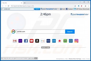 QuickTemplateFinder Toolbar