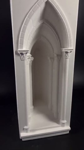 Large Gothic Arch Sculpture, 18" Original Architecture Decor, Cathedral Portico Booknook, Solid Plaster Art, Dark Academia Statement Piece, - Etsy