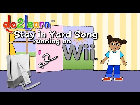 Do2Learn's Stay in Yard song running on Nintendo Wii
