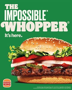 a Whopper, without the beef. meet the Impossible™ Whopper. | Burger King Canada