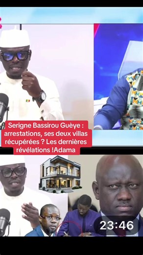 Serigne Bassirou Guèye : arrestations, ses deux villas récupérées ? Les dernières révélations !Adama#foryou #tiktokviral #journaliste #politique #Sonko @Juriste Diouf @Vito Gaye🎤 @ngone saliou diop 💯 @Nabou Cor