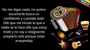 Busca un confidente Los Diablitos (Letra) | Pensamientos Vallenatos