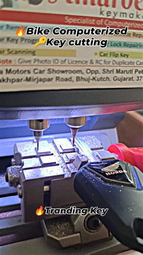 Amardeep keymaker on Instagram: "🔥🤩Bike Key . . . . #bhuj #anjar #gandhidham #viralvideos #tranding"