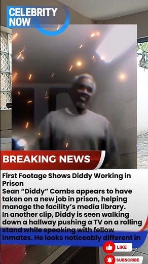 First Footage Shows Diddy Working in Prison